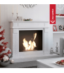 Portal NOVEMBER TÜV Bioethanol-Kamin, Weiß, Zubehörset
