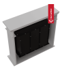 Cheminée à bioéthanol Portal, NOVEMBRE, certifiée TÜV, blanche, à monter soi-même, CADEAU