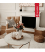 Chimenea Bioetanol de Portal NOVEMBER TÜV blanco