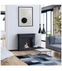 Chimenea Bioetanol de Portal DECEMBER TÜV negro autoensamblaje