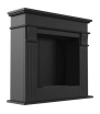 Portal AUGUST TÜV Bioethanol Fireplace, Black, Self-Assembly