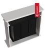 Portal AUGUST TÜV Bio-ethanolhaard, wit, zelfmontage