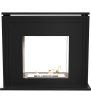 Portal JUNE Bioethanol Kamin Schwarz TÜV Tunnel