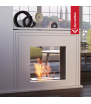 Chimenea Bioetanol de Portal JUNE Túnel TÜV blanco