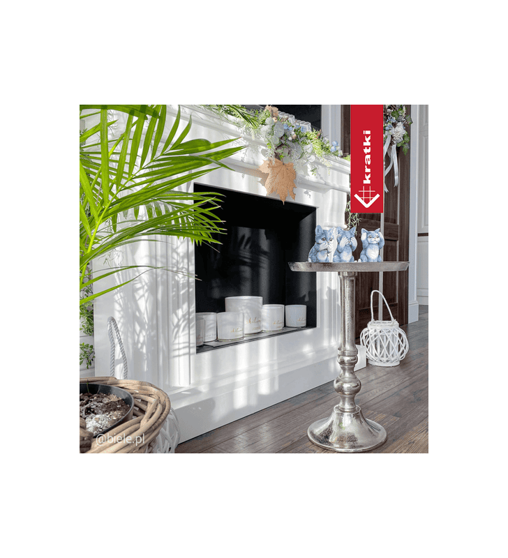 Chimenea Bioetanol de Portal AUGUST TÜV blanco