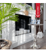 Portal AUGUST TÜV witte bio-ethanol open haard