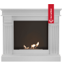 Chimenea Bioetanol de Portal AUGUST TÜV blanco