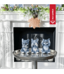 Chimenea Bioetanol de Portal AUGUST TÜV blanco