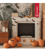 Chimenea Bioetanol de Portal AUGUST TÜV blanco