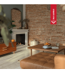 Chimenea Bioetanol de Portal AUGUST TÜV blanco