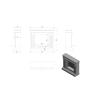 Λευκό τζάκι βιοαιθανόλης Portal AUGUST TÜV
