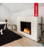Chimenea Bioetanol de Portal EGZUL TÜV blanco