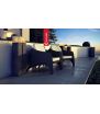 Chimenea Bioetanol Portátil independiente ROMEO TÜV negro kit
