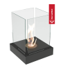 TANGO4 freestanding bioethanol fireplace, black, mixed set, GIFTS