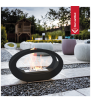 Chimenea de bioetanol independiente ECHO negro kit de accesorios