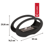 Chimenea de bioetanol independiente ECHO negro kit de accesorios