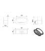 ECHO freistehender Bioethanolkamin, schwarz, Zubehörset