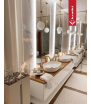 Chimenea Bioetanol Portátil independiente ROMEO TÜV blanco
