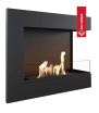 Chimenea Bioetanol de Pared DELTA TÜV derecha piedras decorativas set