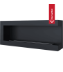 DELTA 1200 TÜV Wall-Mounted Bioethanol Fireplace, Right Side, Decorative Stones Set