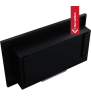 Chimenea Bioetanol de Pared GOLF TÜV con acristalamiento set