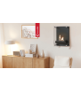 Chimenea Bioetanol de Pared GLASS con acristalamiento TÜV kit