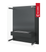 Chimenea Bioetanol de Pared GLASS con acristalamiento TÜV kit