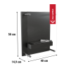 Chimenea Bioetanol de Pared GLASS con acristalamiento TÜV kit