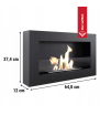 Golf-Flat-Set, wandmontierter Bioethanol-Kamin, GESCHENKE