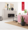 Εντοιχιζόμενο τζάκι βιοαιθανόλης DELTA FLAT μαύρο TÜV