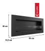 Chimenea Bioetanol de Pared DELTA2 SLIM TÜV con acristalamiento REGALOS