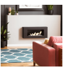 Chimenea Bioetanol de Pared encastrables DELTA FLAT negro TÜV