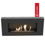 Chimenea Bioetanol de Pared encastrables DELTA FLAT negro TÜV