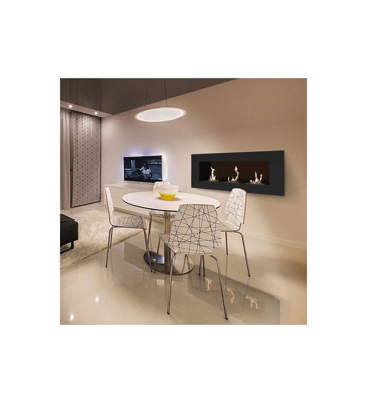 Chimenea Bioetanol de Pared DELTA 3 TÜV negro