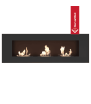 Chimenea Bioetanol de Pared DELTA 3 TÜV negro
