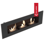 Chimenea Bioetanol de Pared DELTA 3 TÜV negro