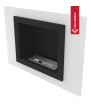 Chimenea Bioetanol de Pared OSCAR TÜV blanco