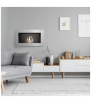 Chimenea Bioetanol de Pared GOLF cortar TÜV negro