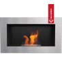 Chimenea Bioetanol de Pared GOLF cortar TÜV negro