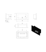 GOLF Wall-Mounted Bioethanol Fireplace, TÜV Certified, Black