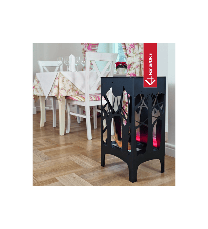 Chimenea Bioetanol de Pared FOXTROT negro