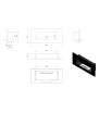 Chimenea Bioetanol de Pared DELTA 2 TÜV negro