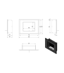 Cheminée à bioéthanol murale ALPHA TÜV Black Wall