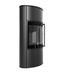 Estufa de leña de acero KRATKI BJORN/W 10 kW Ø 150 revestimiento thermotec negro