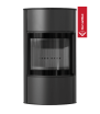 Estufa de leña de acero KRATKI BJORN/W 10 kW Ø 150 revestimiento thermotec negro