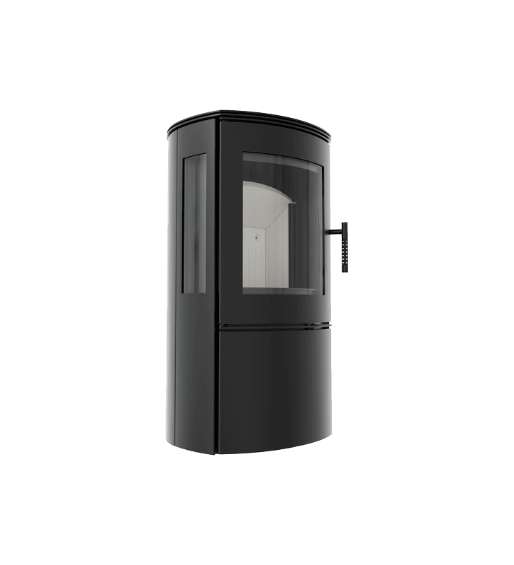 Estufa de leña de acero KRATKI FALCON VIEW Ø 150 10 kW