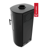 Estufa de leña de acero KRATKI FALCON VIEW Ø 150 10 kW