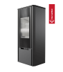 Estufa de leña de acero KRATKI ENYO Ø 150 8 kW