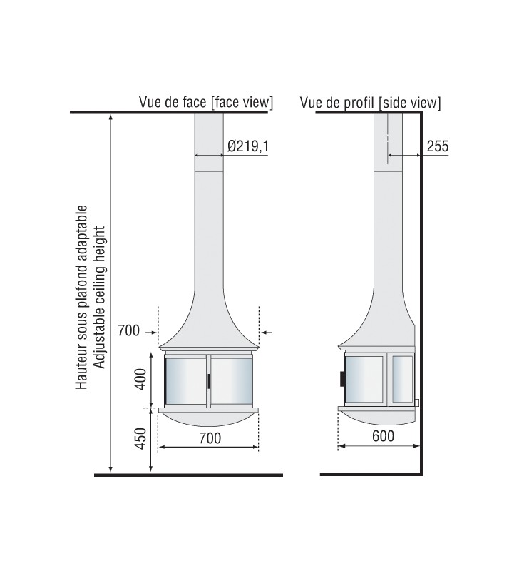 Plan de mesure JC Bordelet Léa 998 Murale