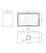 Plano de medidas Rocal Habit 100 DC Doble Cara
